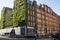 London, U.K. August 22, 2019 - typical apartments building, ewardian residential houses in London. Summer day.