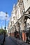 LONDON, UK - AUGUST 20, 2016: The Royal Courts of Justice from the Strand with details of the external columns and arcades