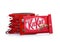 LONDON, UK -DECEMBER 07, 2017: Kit Kat chocolate bar on white. Bars Kit Kat is produced by Nestle company.