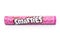 LONDON, UK -DECEMBER 07, 2017: Smarties chocolate sweets tube pink edition on white. Manufactured by Nestle.