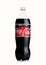 LONDON, UK - JANUARY 02, 2018: Large plastic bottle of Coca Cola zero calories vanilla drink on white. The drink is produced and