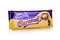 LONDON, UK - JANUARY 10, 2018: Cadbury Dairy Milk chocolate with caramel on white. Cadbury is British multinational confectionery