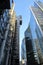 LONDON, UK - JANUARY 25, 2016: The Lloyds Building and Willis Towers Watson Building in the financial district of the City of Lond