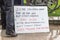 London / UK - June 18th 2019 - Demonstrator with a sign calling on Parliament to give safe passage to refugee children.