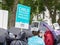 London / UK - June 18th 2019 - Demonstrators with signs calling on Parliament to give safe passage to refugee children.