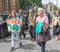 London / UK - June 26th 2019 - Young person holding a `There is No Planet B` sign in a group outside parliament
