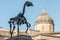 LONDON/UK - MARCH 7 : Hans Haacke statue Gift Horse in Trafalgar