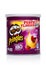 LONDON, UK - November 17, 2017: Pringles potato chips barbeque in mini tube on white. Potato and wheat-based stackable snack chips