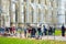 LONDON, UK - NOVEMBER 19, 2017: Poppy crosses at the Westminster Abbey Field of Remembrance, to remember military and civilians wh