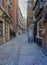 London, UK - November 25, 2022: View part of the Walkie Talkie building through Lovat Lane