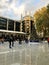 LONDON,UK-NOVEMBER 29: Skaters Beating the Winter Blues at the Annual Christmas Ice Rink at the Famous Natural History