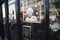 LONDON, UK - September 2022: A sign in a shop window paying tribute to Queen Elizabeth II after her death