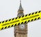 London, UK under lockdown due to COVID-19 / Coronavirus concept with Big Ben clock tower