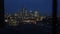 London, UK - view of London skyline landmarks in square mile financial district from top of Tate Modern with animated sky