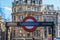 London Underground entrance - close-up