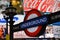 London underground sign Piccadilly Circus neon