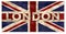 London Union Jack Sign Logo Grunge British UK Flag