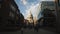 London, United Kindom - February 2, 2020: Close-up of people walking in the typical London neighborhood near St. Paul`s