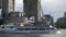 London, United Kindom - February 2, 2020: Close-up view of London Eye River Cruises passenger boat cruising along the