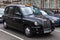 London, United Kingdom, classic black taxi cab