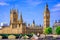 London, The United Kingdom of Great Britain: Palace of Westminster bridge