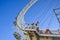 London, United Kingdom - May 11 2011: The London Eye beneath a clear sky