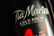 LONDON, UNITED KINGDOM - NOVEMBER 14, 2021 A closeup of a bottle of Tia Maria, one of the most  popular dark liquor, combination