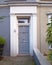 London, vintage house grey and white entrance