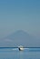 Lone Balinese Boat Against Mt. Agung