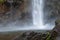 Lone Creek Falls, dramatic waterfalls in forested area in the Blyde River Canyon, Panorama Route near Sabie,South Africa