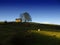 Lone farmhouse on top of a hill in Upper Nidderdale Yorkshire