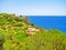 Lone finca / house / home with ocean view