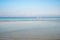 A lone fishing boat at the shore of Boracay, Philippines