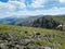 Lone Hiker Near Hallet Peak in Rocky Mountain National Park