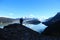 lone hiker at Torres del Paine National Park