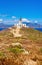 Lone lighthouse on the hillside. Mykonos.Greece