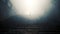 Lone Man Ascending Fog-Enshrouded Stairs in Search of Life\\\'s Mysteries. Generative Ai