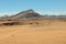 Lone Oryx gazella or gemsbok in de Namib Desert near Solitaire in Namibia