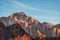 Lone Pine Peak view on sunrise at Alabama Hills