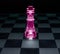 Lone Pink Chess Piece