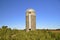 Lone silo remains at a farmstead