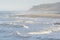 Lone Surfer on rough sea