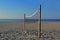 Lone Volleyball Net on Ocean Isle Beach, North Carolina