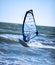 Lone windsurfer