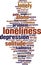 Loneliness word cloud