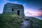 Lonely ancient chapel on Cornish coast,UK