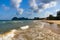 Lonely Beach and Clouds