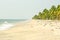 Lonely beach in South India