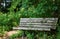 Lonely Bench in the Garden