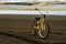 A Lonely Bicycle On A Beach During a Stormy Autumn Evening With The Ocean of Long Beach Washington In The Background